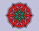 Dibujo Mandala simétrica pintado por MILEYRENI