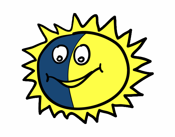 Dibujo Sol feliz pintado por joseraul