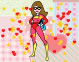 Dibujo Superheroina pintado por sofiadelfi