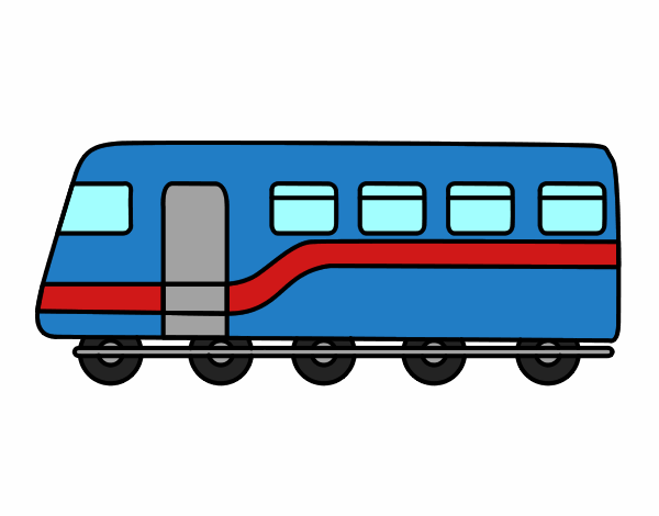 Dibujo Tren de pasajeros pintado por joseraul