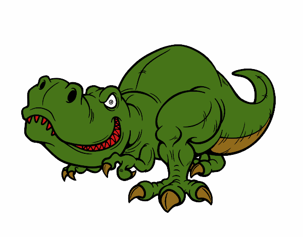 Dibujo Tyrannosaurus Rex pintado por joseraul