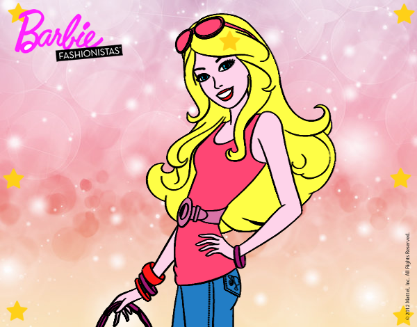 Dibujo Barbie casual pintado por ijg9