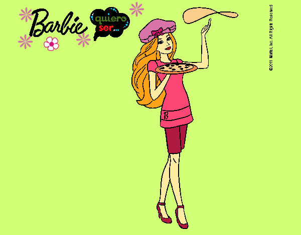 Dibujo Barbie cocinera pintado por LunaLunita