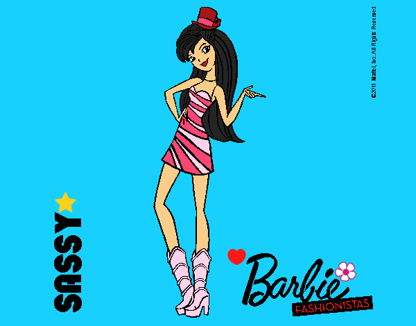 Dibujo Barbie Fashionista 2 pintado por LunaLunita