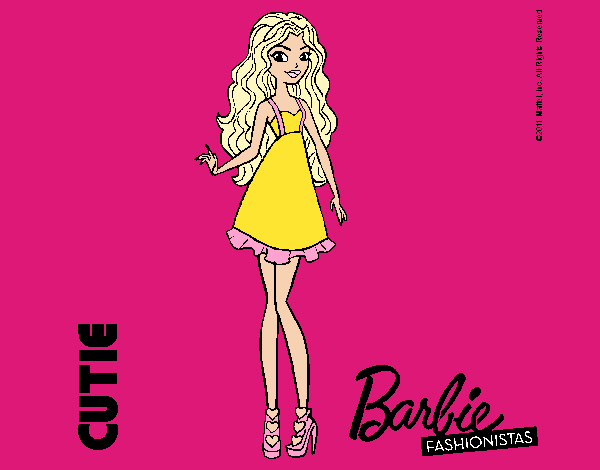 Dibujo Barbie Fashionista 3 pintado por kjdfshiudf