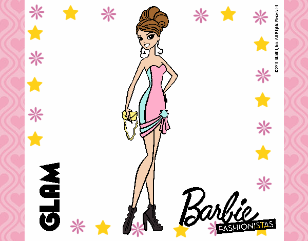 Dibujo Barbie Fashionista 5 pintado por lownnys