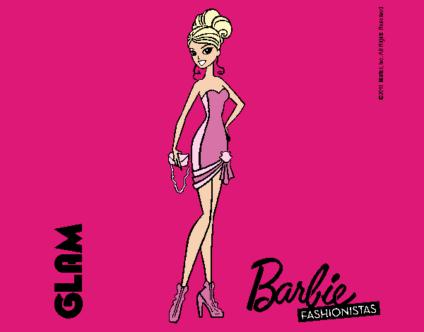 Dibujo Barbie Fashionista 5 pintado por kjdfshiudf