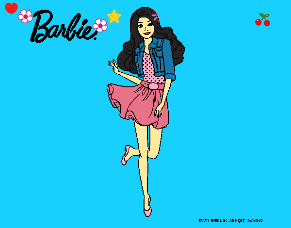 Dibujo Barbie informal pintado por LunaLunita