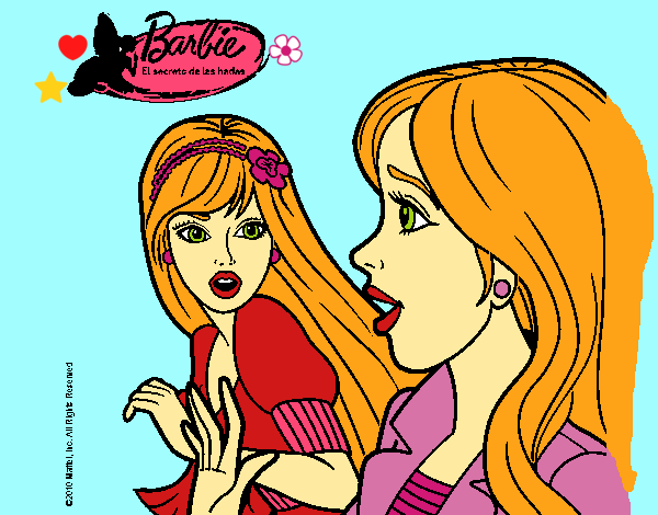 Dibujo Barbie sorprendida pintado por LunaLunita