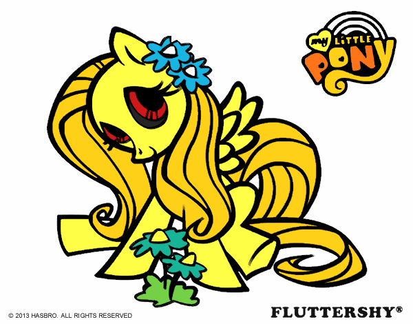 fluttershy como:toy chica.