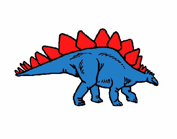 Dibujo Stegosaurus pintado por jrluisb