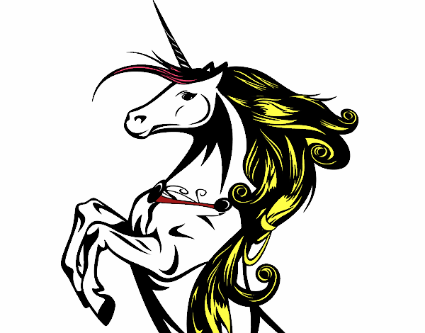 Dibujo Unicornio mágico pintado por gael38528