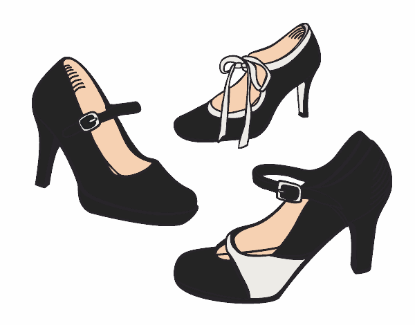 Dibujo Zapatos de salón pintado por kjdfshiudf