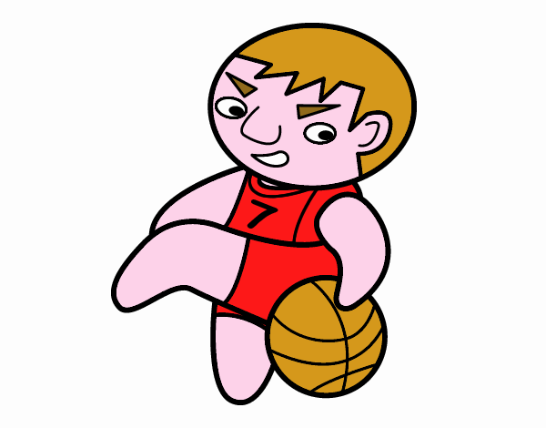 jugando al baloncesto