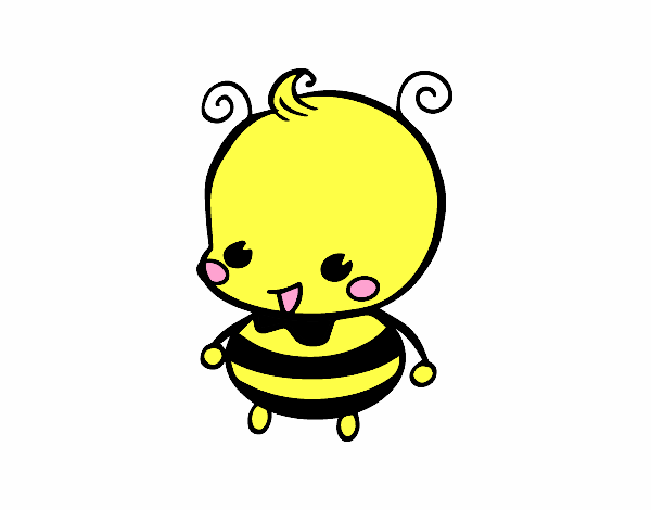 Dibujo Bebé abeja pintado por joswar 