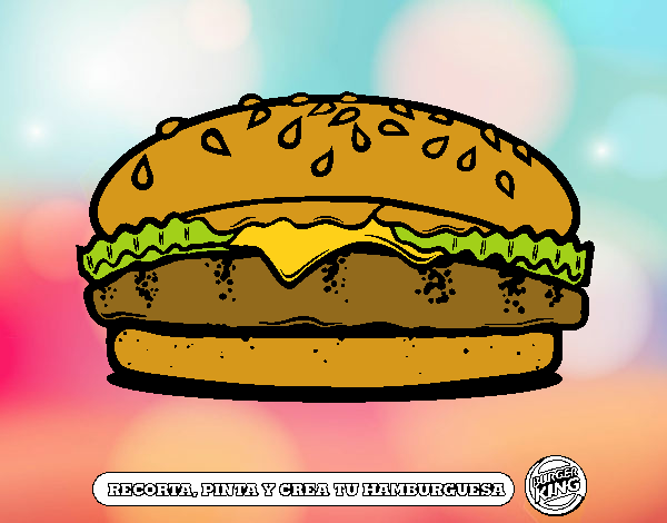 Dibujo Crea tu hamburguesa pintado por kevin312
