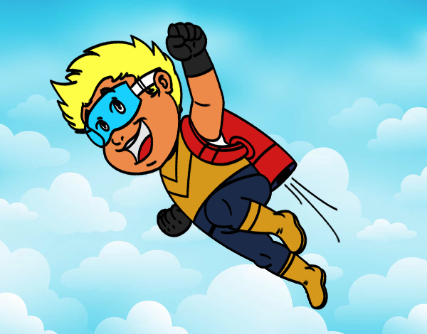Héroe volando