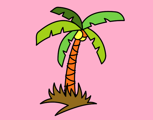 Dibujo Palmera tropical pintado por mirtali