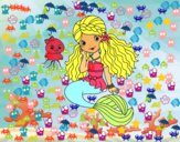 Dibujo Sirena y medusa pintado por kevin312