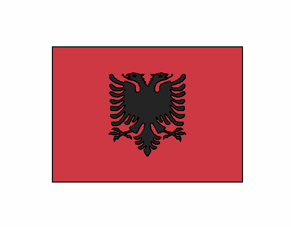 Dibujo Albania pintado por kjdfshiudf