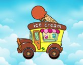Dibujo Food truck de helados pintado por Nahism