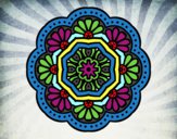 Dibujo Mandala mosaico modernista pintado por luisa22
