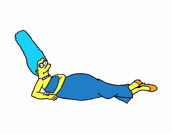 Dibujo Marge pintado por charis