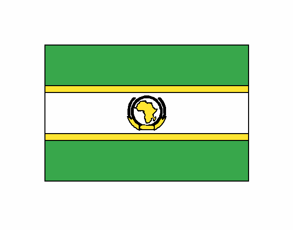 Dibujo Unión Africana pintado por kjdfshiudf