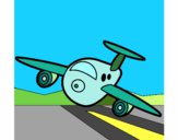 Dibujo Avión aterrizando pintado por Kenndy
