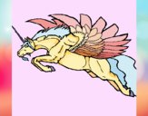 Dibujo Unicornio alado pintado por GaMzEe