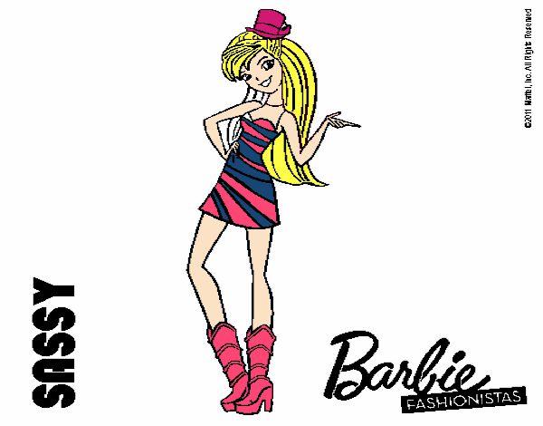 Dibujo Barbie Fashionista 2 pintado por Potte