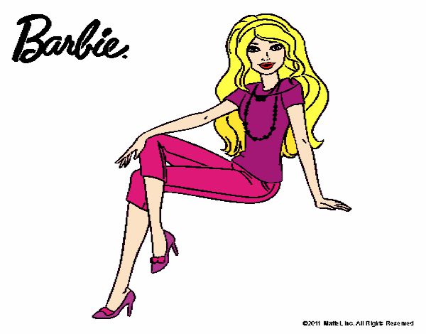 Dibujo Barbie moderna pintado por Potte