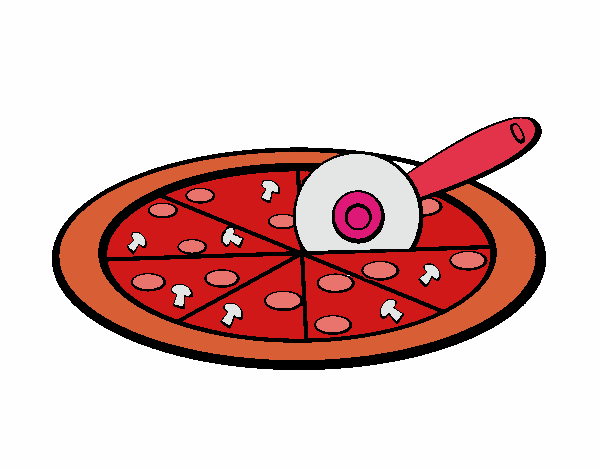 Dibujo De Pizza Pintado Por En Dibujos Net El D A A Las