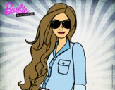 Dibujo Barbie con gafas de sol pintado por abcd123