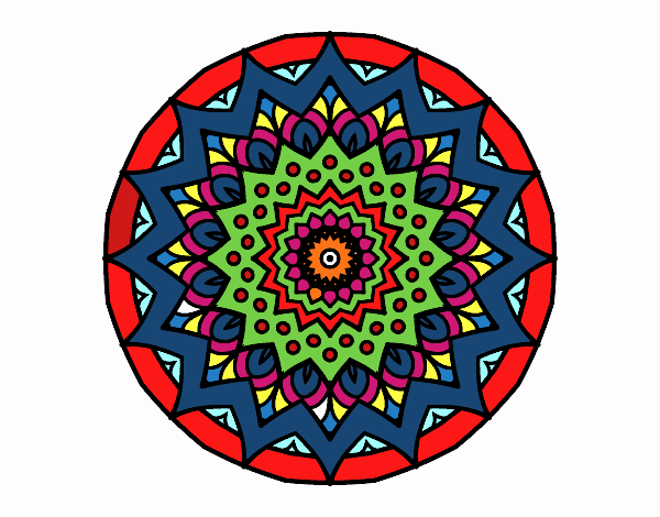 Dibujo Mandala creciente pintado por Chiche8