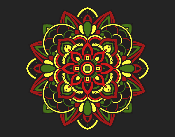 Dibujo Mandala decorativa pintado por MIGMAR