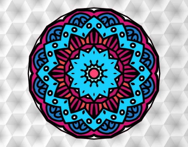 Dibujo Mandala modernista pintado por cevq05