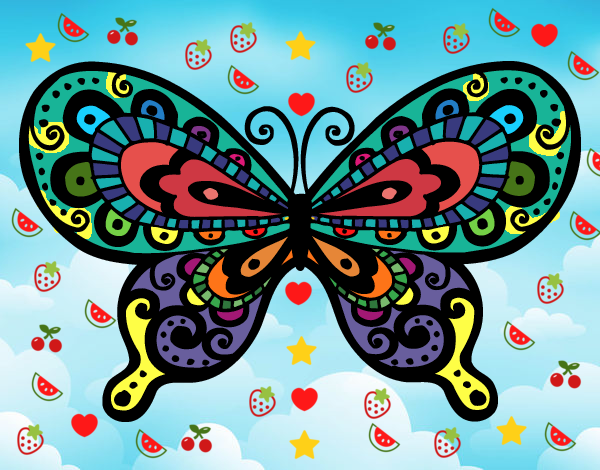 Dibujo Mariposa bonita pintado por TiaraLove