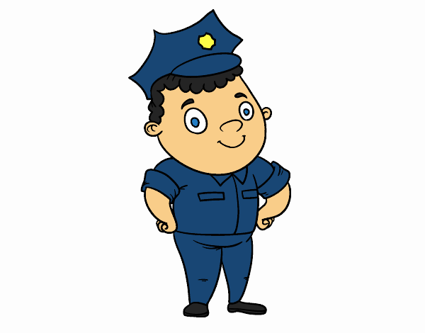 Dibujo Oficial de policía pintado por jwanjete