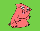 Dibujo Un cerdo  pintado por daviddomal