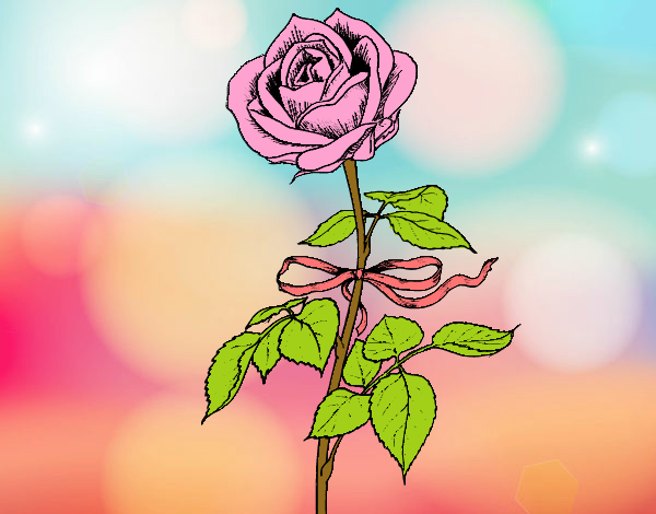 Dibujo Una rosa pintado por cati23