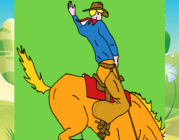 Vaquero en caballo