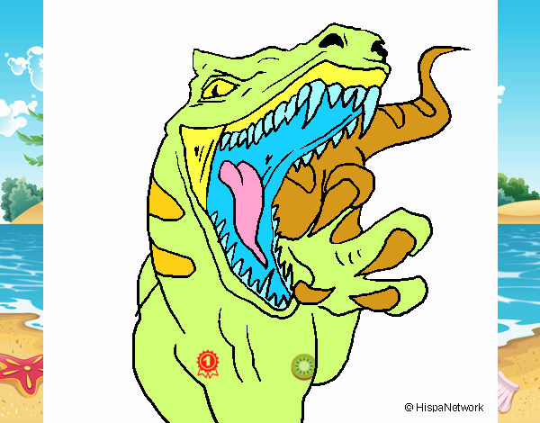 Dibujo Velociraptor II pintado por noramision
