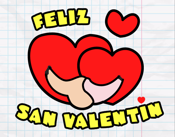 Dibujo Feliz San Valentin pintado por ytorresa