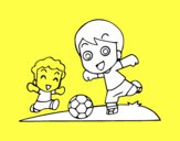 Dibujo Fútbol en el recreo pintado por daniel7777