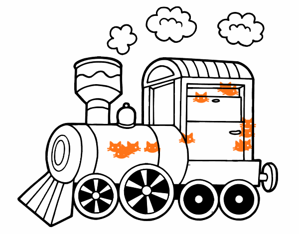 Dibujo Locomotora de vapor pintado por bruchris