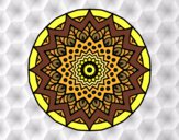 Dibujo Mandala creciente pintado por FDANI