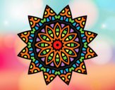 Dibujo Mandala estrella pintado por Ali2004