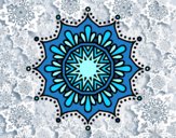 Dibujo Mandala flor de nieve pintado por Ali2004