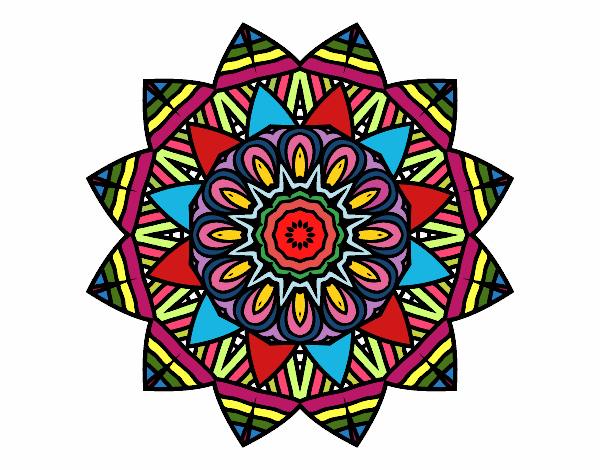 Dibujo Mandala frutal pintado por DanteLOVE